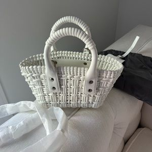 Balenciaga Bistro XXS Basket, White